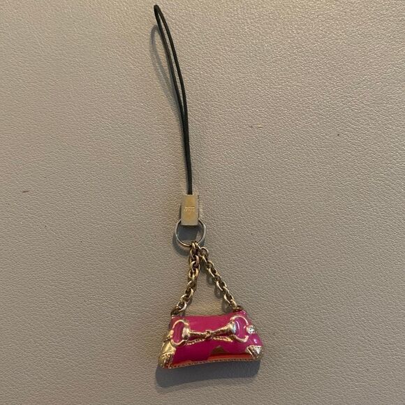 GUCVI Pink Vintage Purse Charm - Picture 2 of 4